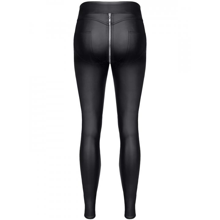 Czarne legginsy z wet looka marki Demoniq Maddalena