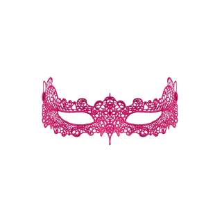 Różowa maska Obsessive A701 na oczy w weneckim stylu