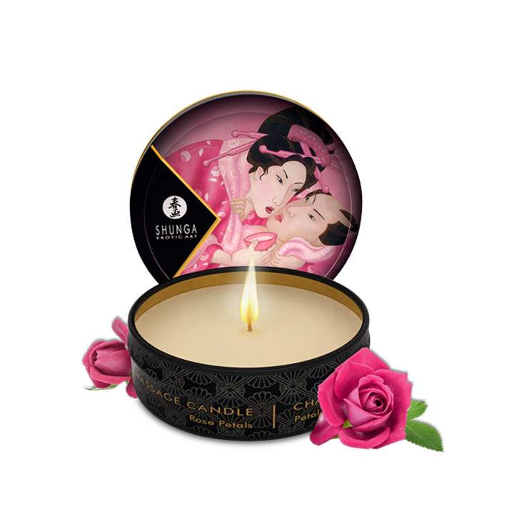 Świeca do masażu Shunga Candle Rose Petals/Aphrodisia 30 ml