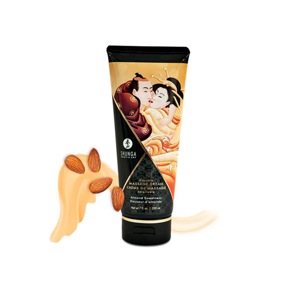 Jadalny krem do masażu Shunga - słodki migdał - 200ml
