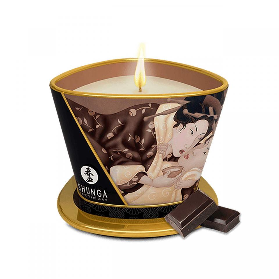 Świeca do masażu Shunga Candle Chocolate 170 ml