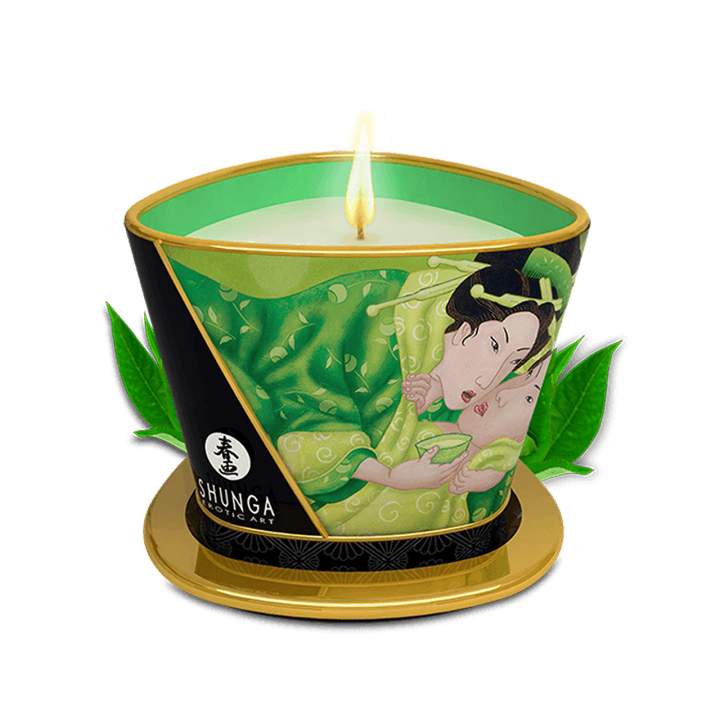 Świeca do masażu - Shunga Candle Green Tea 170 ml